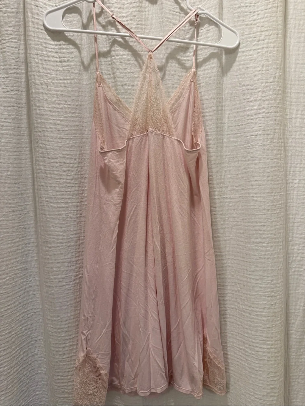Victoria's Secret Light Pink Lace-Trim Slip